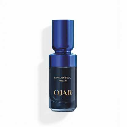 OJAR STALLION SOUL ABSOLUTE OIL 20 ML Blue perfume bottle on a white background